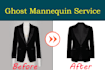do invisible ghost mannequin neck joint dummy remove service