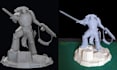 sculpt custom tabletop mini, dnd miniature 3d action figures for 3d printing stl