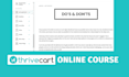 setup your thrivecart online course
