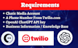 build a twilio SMS ai chatbot with openai chatgpt for text marketing