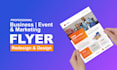 design modern business flyer, event flyer, marketing flyer or digital flyer