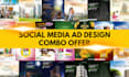 create eye catching social media posts combo package