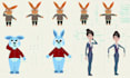 do 2d cartoon character designing rigging and animation