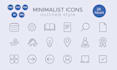 design custom, line icons, and minimalist icons in 24 hours