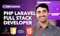 be expert full stack developer for website development with laravel, php react