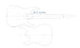 create a stunning guitar mockup with detailed design
