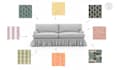 change furniture color and fabric texture for ecommerce product photo