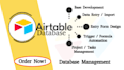 develop airtable database, integration with web, database trigger and automation