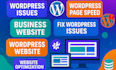 optimize wordpress speed, fix issues, and redesign your website