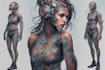create art in cyberpunk style
