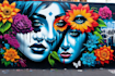 create unique street art graffiti collage