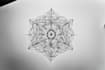 draw a geometric fine line tattoo design