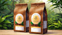 make coffee label, coffee packaging design and coffee bag design