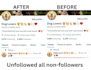 manually unfollow your twitter x followings