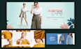 design a professional website hero banner or header