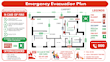 design fire emergency evacuation plan, egress plan, fire escape plan