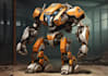 draw unique mecha robot