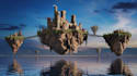 create fantasy landscape concept art