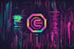 do crypto cyberpunk glitch logo