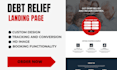 generate debt relief leads, debt settlements leads, design debt relief website