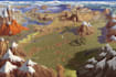 draw 2d rpg fantasy map, landscape, dndart map design