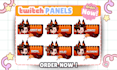 create vtuber twitch panels, overlay for your stream