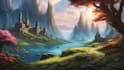 draw fantasy concept landscape illustrations