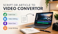 convert your article to video with voice over in 12 hours