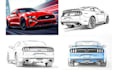 create realistic vector pencil and line art for any vehicle