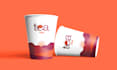 do coffee cup or paper cup or ice cream packaging design