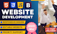 be your expert frontend developer for responsive HTML CSS websites