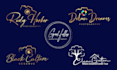 do minimalist scripted signature or handwriting logo