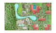 render architectural masterplan and real state site plan