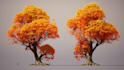 create custom tree 3d model with wind effect