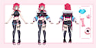 make a character reference sheet of your oc