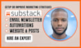 setup substack email newsletter substack post template substack email marketing
