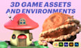 create stylized, low poly 3d models, game props, asset packs