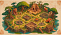 design cartoon map with custom locations or fantasy event doodle hand drawn maps