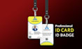 design a beautiful premium id card badge name tag
