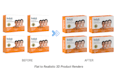 do amazon 3d product rendering, realistic mockups, modeling