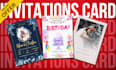 design invitation cards for your birthday, wedding, christmas, halloween etc