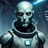 make a sci fi character and sci fi art