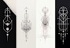 make minimalist or geometric tattoo designs