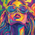 create custom trippy weed pop art psychedelic