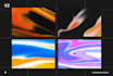 create an aesthetic abstract gradient background design