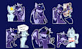 draw furry telegram stickers, furry nsfw stickers, crypto animated sticker