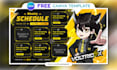 design cute editable vtuber stream schedule