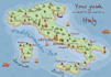 create a vector illustrated map in a custom style