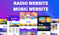 develop radio website, music website, podcast website, artist website