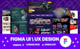 design a responsive website landing page and web UI in figma